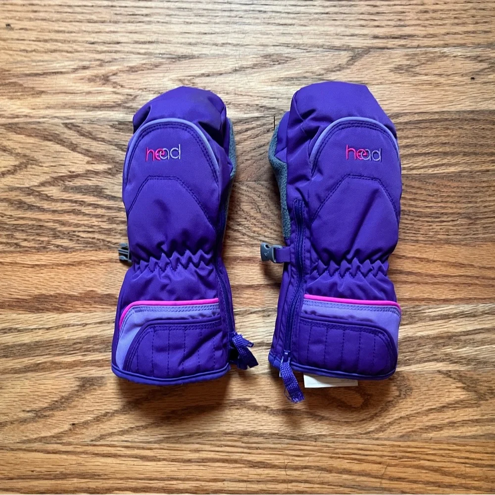 Head Kids' Purple Snow Mittens Sz Small